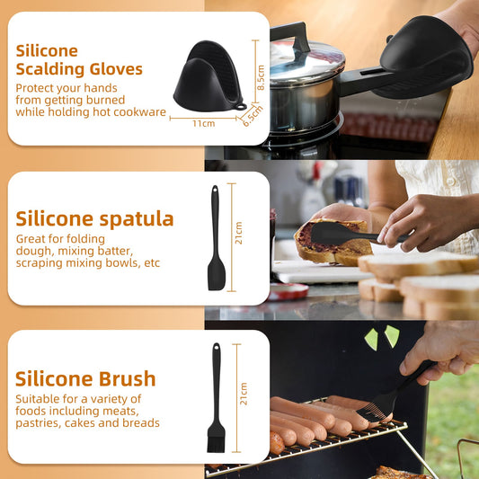 GEEKHOM 8PCS Air Fryer Accessories, for 8” Round, Oven/Microwave