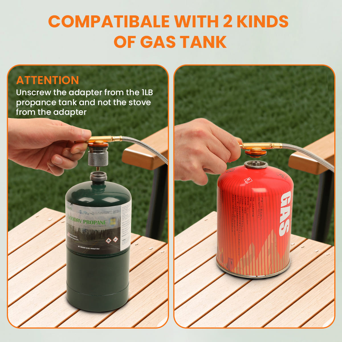 GEEKHOM Portable Camping Stove, 3800W, Windproof, Foldable, Outdoor Cooking