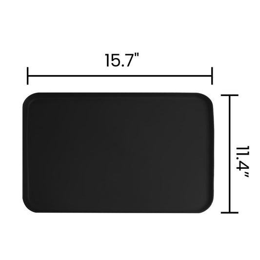 GEEKHOM Foodservice Trays, 2pcs Rectangular, Sturdy Plastic, for Restaurant, Party