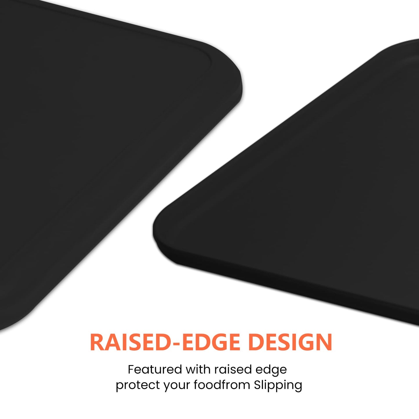 GEEKHOM Foodservice Trays, 2pcs Rectangular, Sturdy Plastic, for Restaurant, Party